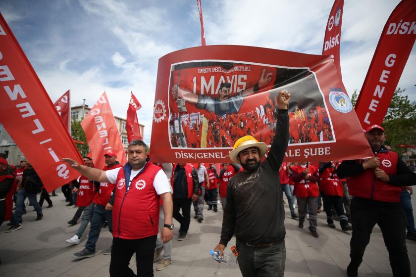Çanakkale'de 1 Mayıs yürüyüşü