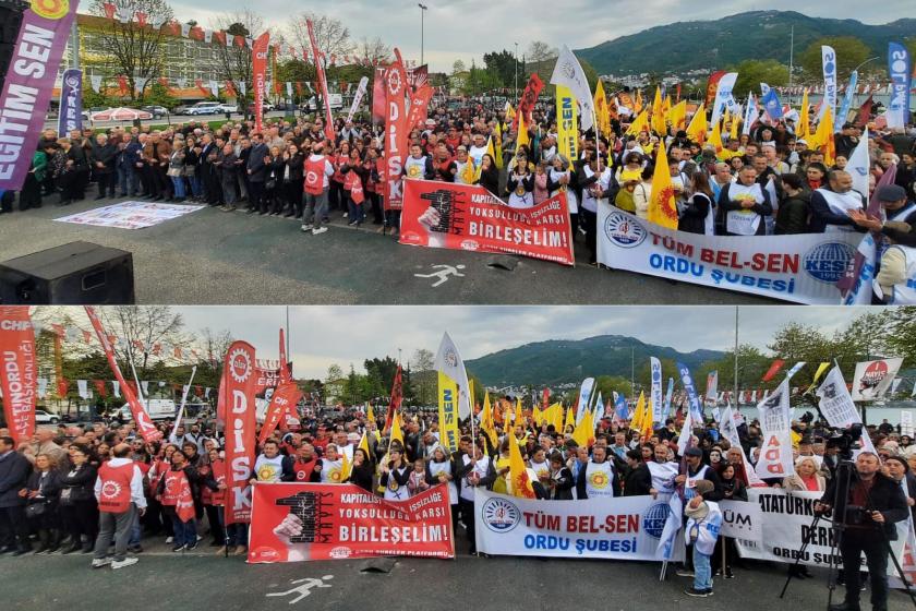 Ordu'da 1 Mayıs iki meydanda kutlandı