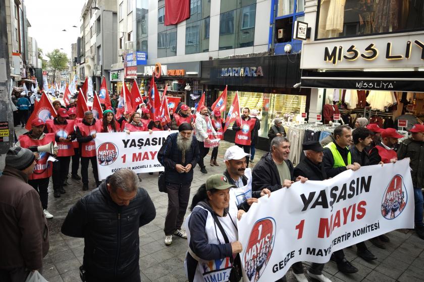 Gebze'de 1 Mayıs: "Çocuklarımıza umutlu, onurlu bir gelecek bırakabiliriz"