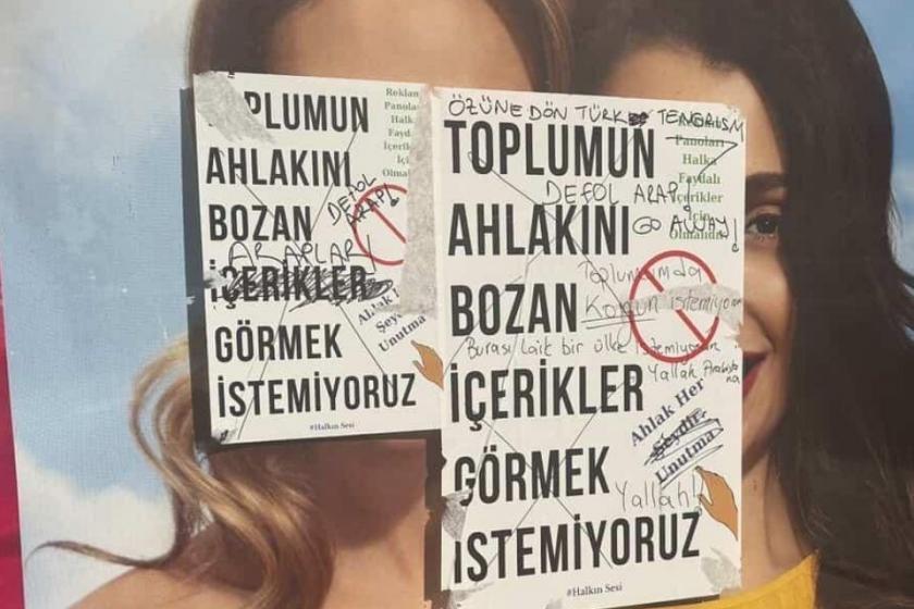 İstanbul'da gülümseyen kadın afişi hedefte: “Toplum ahlakı” gerekçesiyle sansür