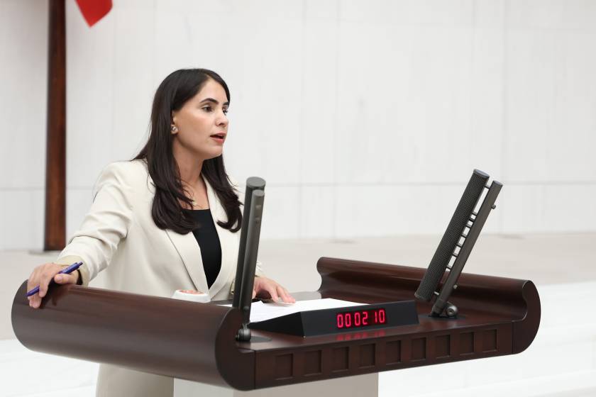 DEM Partili Aslan’dan Meclis tutanaklarında Kürtçe tepkisi: “Kürtçe ifadeler üç noktayla silinemez”