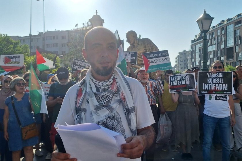 Eskişehir'de Madleen Gemisine müdahale protesto edildi: "Soykırıma ortak olmayın"