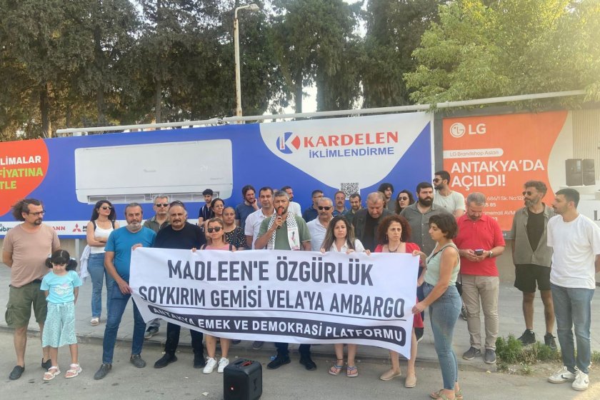 Antakya Emek ve Demokrasi Platformundan çağrı: "Madleen'e özgürlük, Gazze'ye adalet"