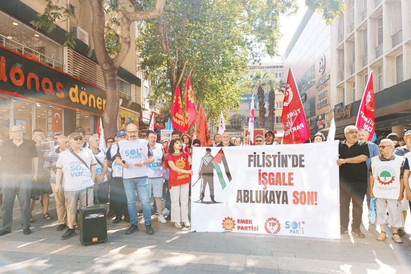 Denizli’de İsrail protestosu: ‘İsrail'le ticaret derhal son bulmalıdır’