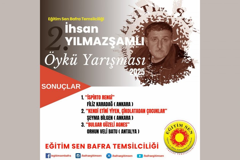 İhsan Yılmazşamlı Öykü Yarışması kazananları açıklandı