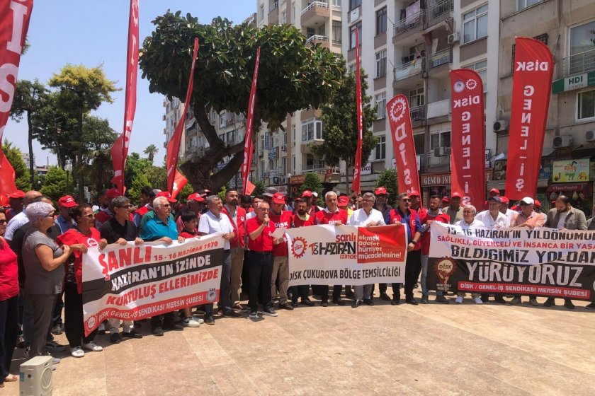 Mersin’de işçilerden 15-16 Haziran Direnişi’ne selam: “Ekmek, adalet, hürriyet için”