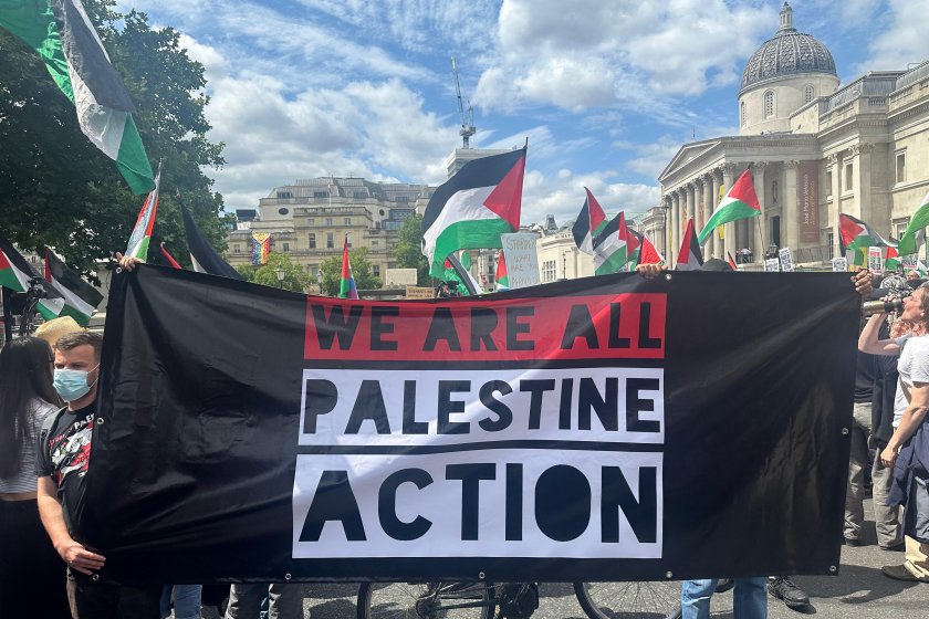 'Palestine Action' ile dayanışma eylemi: '20 bin çocuğu öldürdünüz ve terörist biz miyiz?'