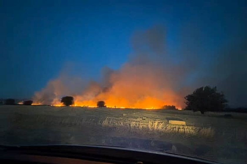 Çanakkale’de tarım arazisindeki yangın kontrol altında