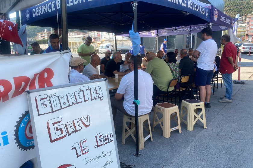 EMEP Körfez İlçe Örgütü Gübretaş işçilerini ziyaret etti: “Bu karanlığı işçiler dağıtacak”