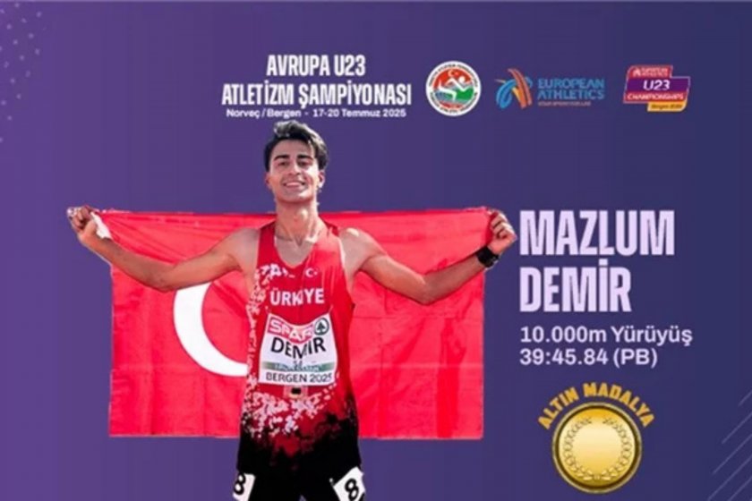 Milli atlet Mazlum Demir, 23 yaş altında Avrupa şampiyonu oldu
