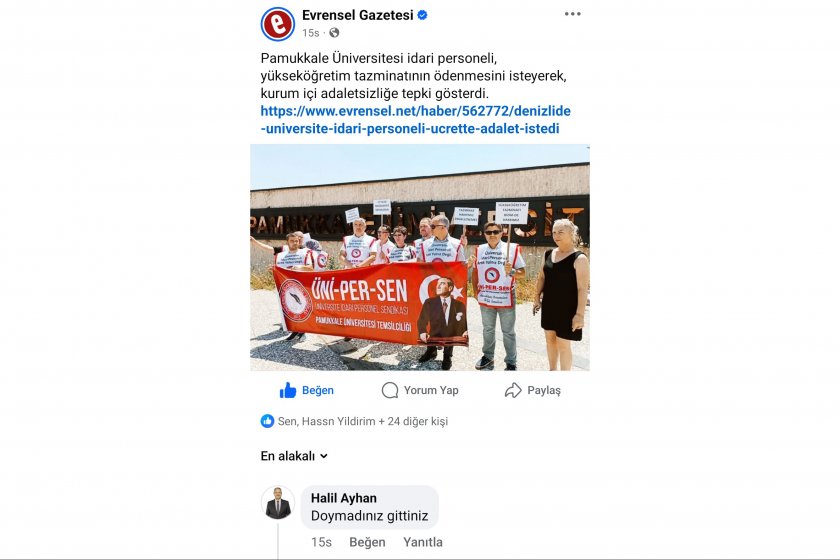 AKP’li eski belediye başkanından emekçilere yorum: Doymadınız gittiniz