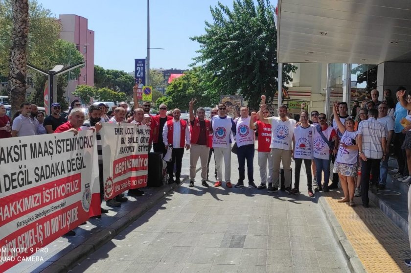 Karşıyaka Belediyesi’nde idarenin tehdidi eylemleri durduramadı