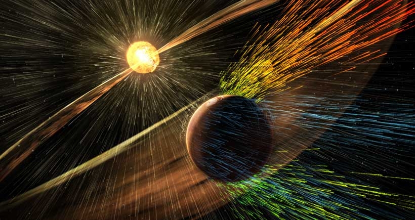 NASA: Mars'ın atmosferi Güneş fırtınası nedeniyle parçalandı