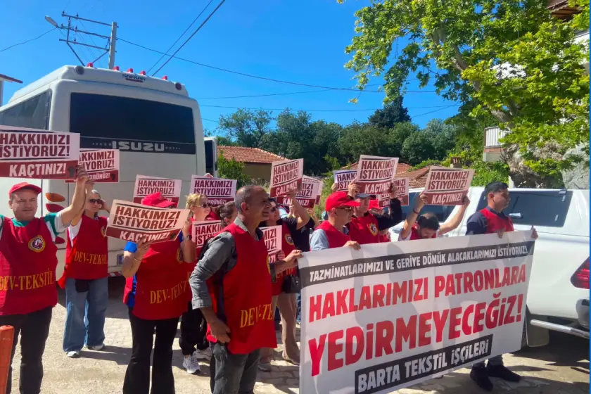 Barta işçilerinden patrona: Sadaka değil, hakkımızı istiyoruz