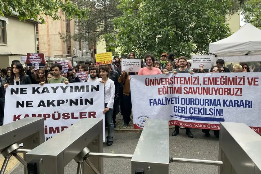 Bilgi Üniversitesi öğrencilerinin nöbeti 2'nci gününde: 