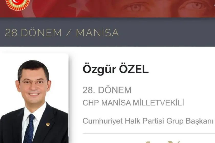 TBMM'nin internet sitesinde Özgür Özel'in unvanı değiştirildi
