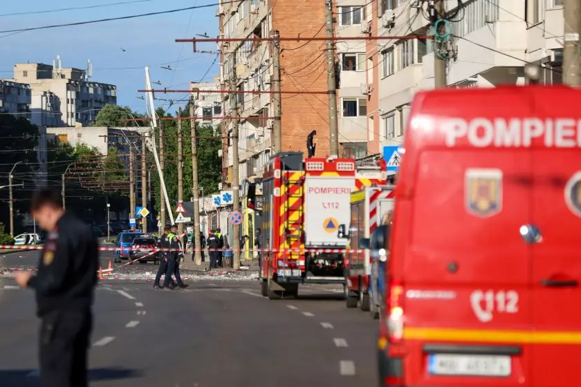Romanya: Bir apartmana Rus İHA'sı çarptı, 2 kişi yaralandı