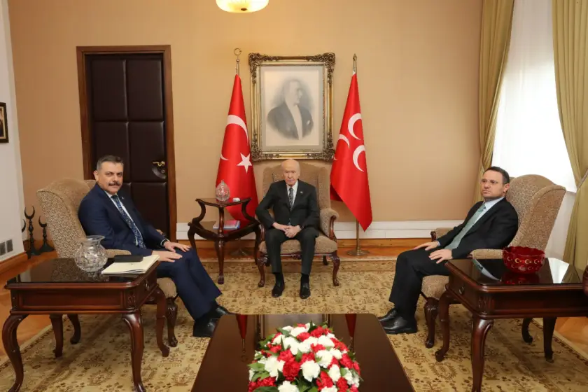 İçişleri Bakanı Çiftçi ve Adalet Bakanı Gürlek, Devlet Bahçeli'yi ziyaret etti