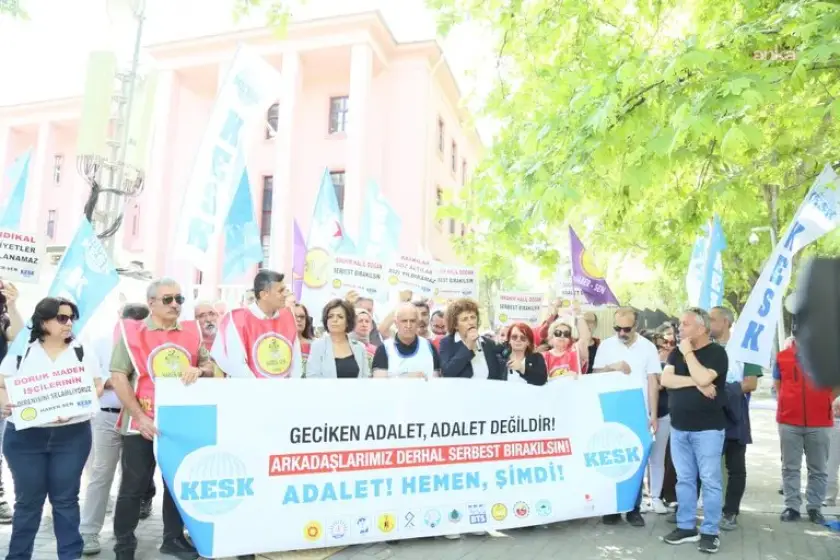 KESK Adalet Bakanlığı önünden seslendi: 