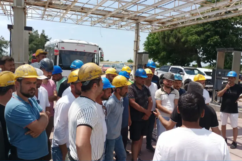Silahla hedef alınan Özşen Maden işçilerine ve ailelerine destek