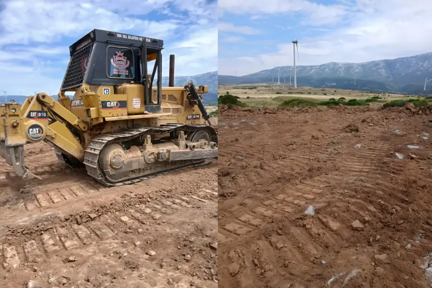 Karaburun'da Dünya Çevre Günü'nde doğa katliamı: Lodos Enerji iş makineleriyle zeytinliklere girdi