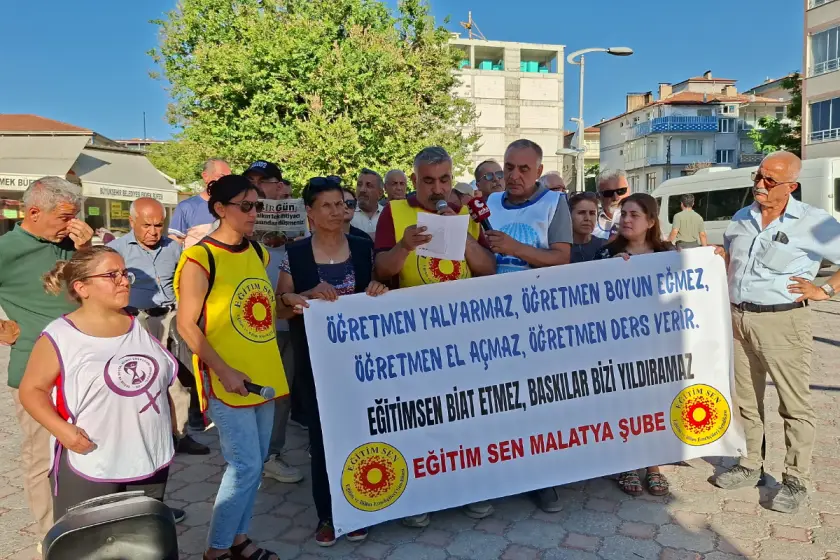 KESK Malatya Şubeler Platformu: Bu hukuksuzluğu kınıyor, yaşananları asla kabul etmiyoruz
