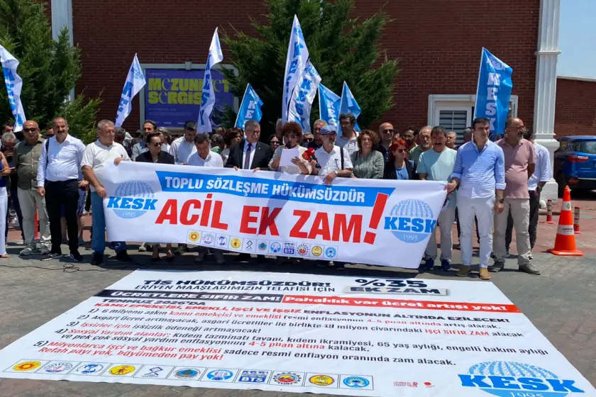 KESK'ten yüzde 35 ek zam talebi: Tüm ek ödemelerin taban aylığımıza yansıtılmasını istiyoruz