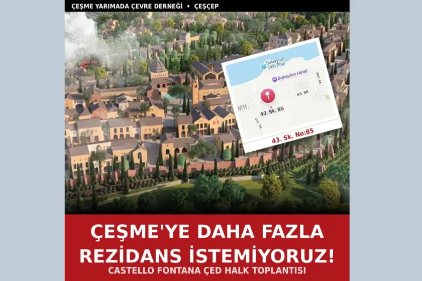 Çeşme'de “turizm ruhsatlı” rezidans projeleri hız kesmiyor