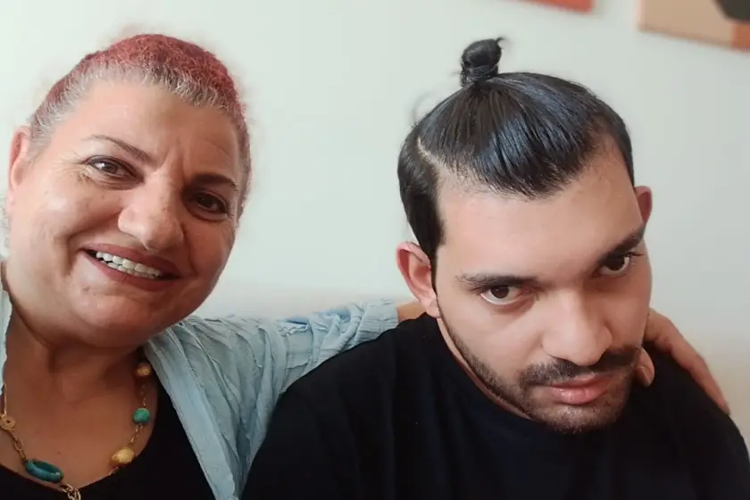 Fehmiye Korkmaz ve özel gereksinimli çocuğu