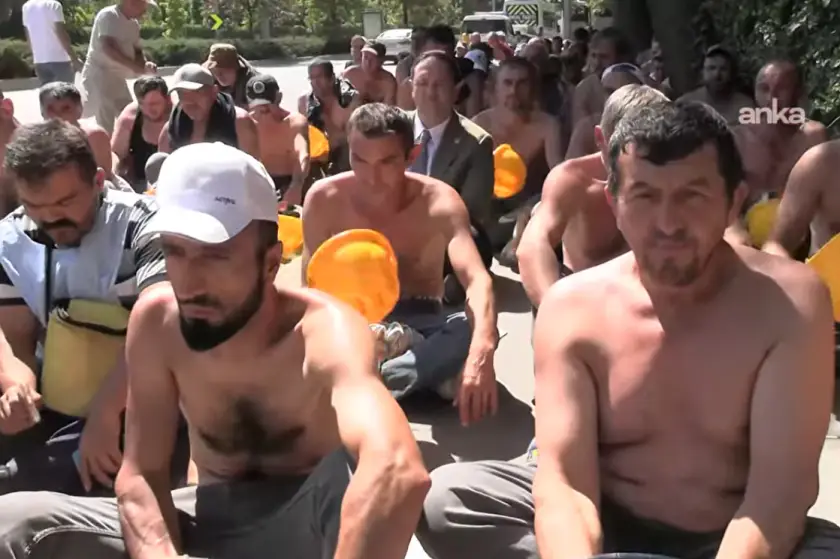 Maden işçilerinden Bakanlık önünde eylem: “Alın teri olarak bırakılacak bir kuruş yok”
