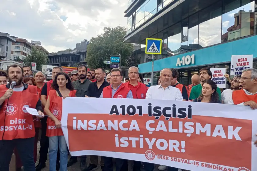 Sosyal-İş'ten A101 Genel Merkezi önünde eylem: 