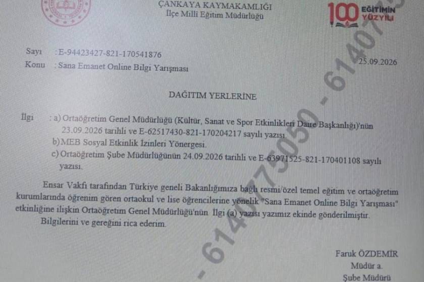 MEB’den Ensar Vakfı ile yeni protokol