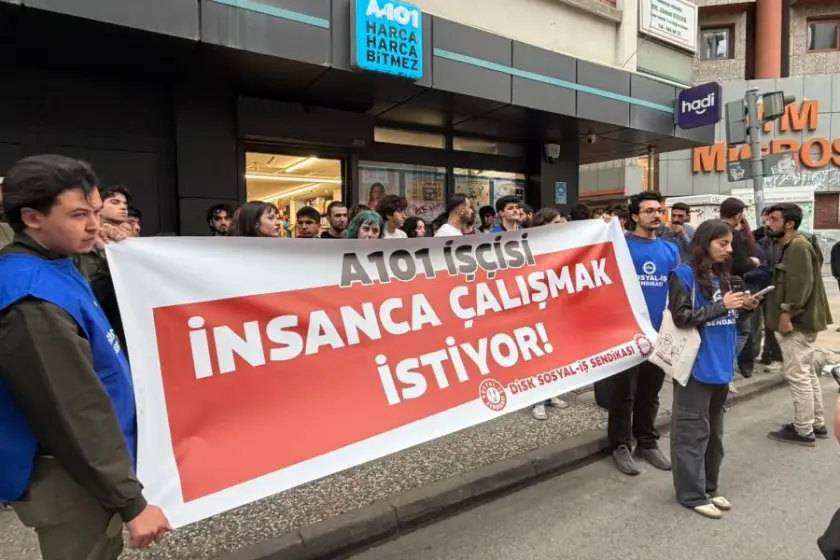 Sosyal-İş İzmir Şubesi: A101 işçilerinin sorunları bitene kadar mücadelemiz sürecek