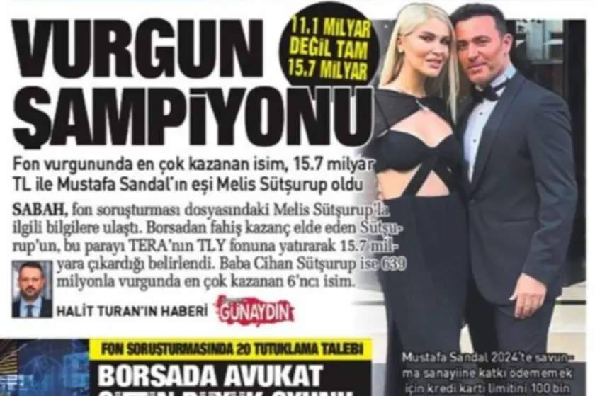 Fon soruşturması: Mustafa Sandal'ın kayınvalidesinin 3 milyon dolarına el konuldu