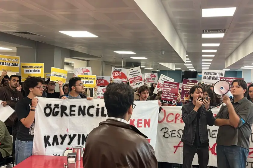 Boğaziçi’nde peş peşe yemekhane zamlarına karşı eylem