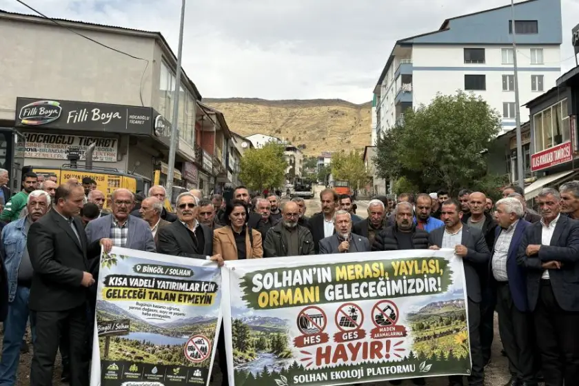 Solhan'da GES projelerine karşı kitlesel eylem: Toprağımıza dokundurtmayacağız