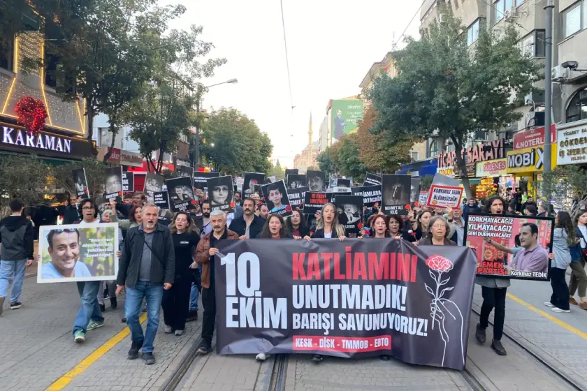 Eskişehir’de 10 Ekim anması: “Acımız hâlâ çok taze, öfkemiz ilk günkü kadar diri”