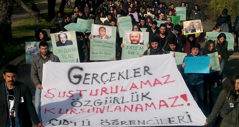 ODTÜ'de yürüyüş: Gerçekler susturulamaz, özgürlük kurşunlanamaz