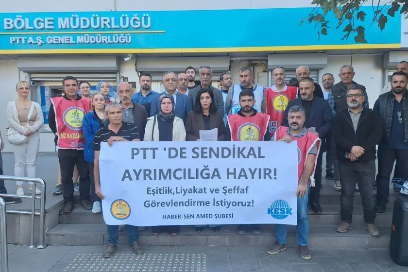 PTT 9. Bölge Müdürlüğü önünde eylem: 'Sendikal ayrımcılığa son'