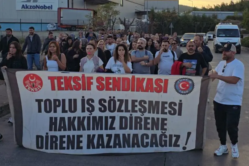 Digel Tekstil’de yüzde 0 zam dayatmasına karşı yürüyüş