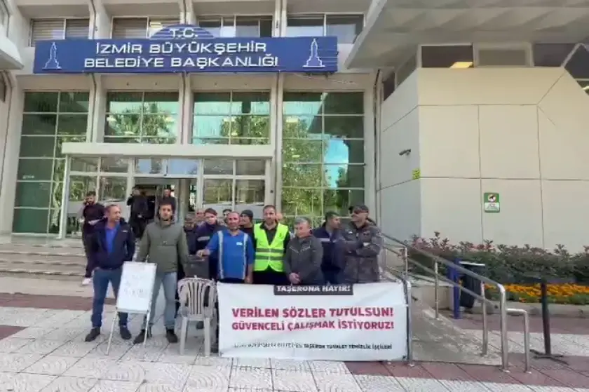 İzBB'de modüler tuvalet işçilerinin taşerona karşı mücadelesi 71'inci gününde: Güvenceli çalışma talebi sürüyor