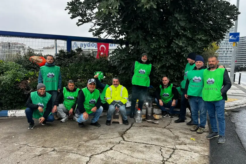 Hakları gasbedilen Berluna Vista Villaları işçilerinden Vadi İstanbul'da eylem