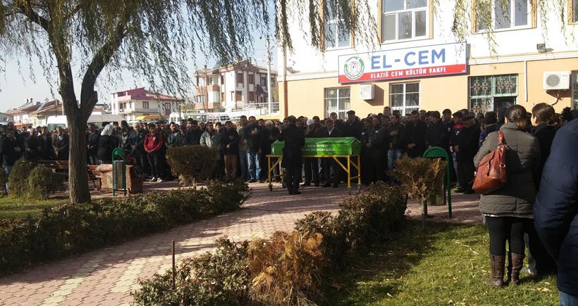 Elazığ’da öldürülen genç için tören