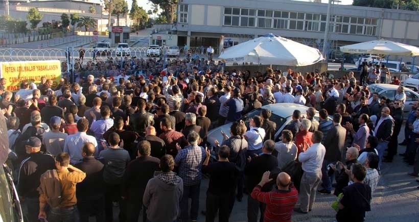 Cam işçileri açlık grevine başladı