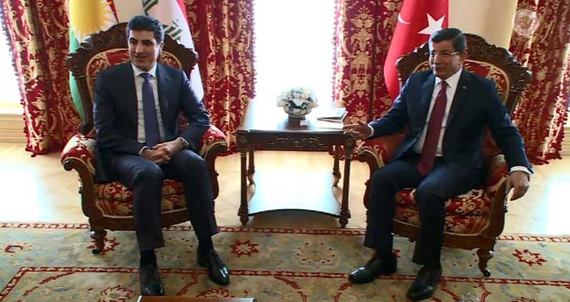 Davutoğlu ile Barzani görüşüyor