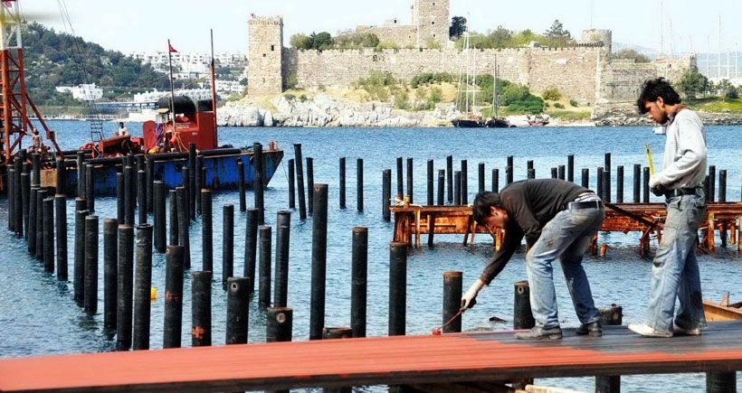 Bodrum'da kazıklı iskelenin ihalesi iptal edildi