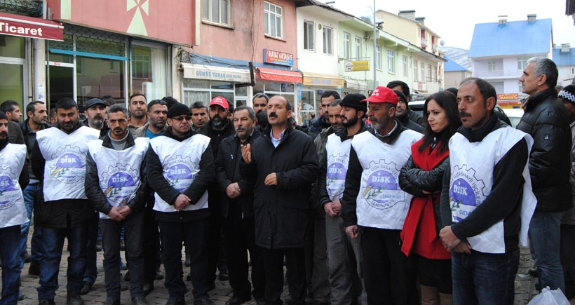 Munzur Su işçilerine erzak yardımı