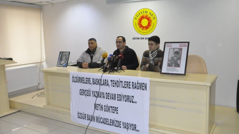 Diyarbakır'daki meslektaşları Metin Göktepe’yi andı