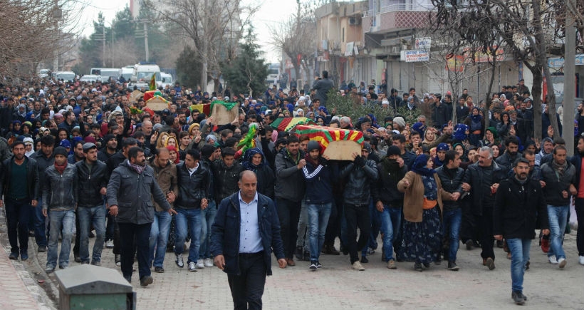 Cizre'de öldürülen 6 kişi İdil'de toprağa verildi