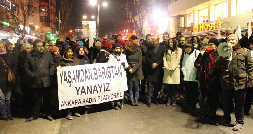 Ankara'da Yaşam için Beyaz Nöbet eylemi: Kürt halkını katliamlarla yıldıramayacaksınız